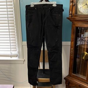 Empyre Verg Black Destroyed Tappered Skinny Jean, 34